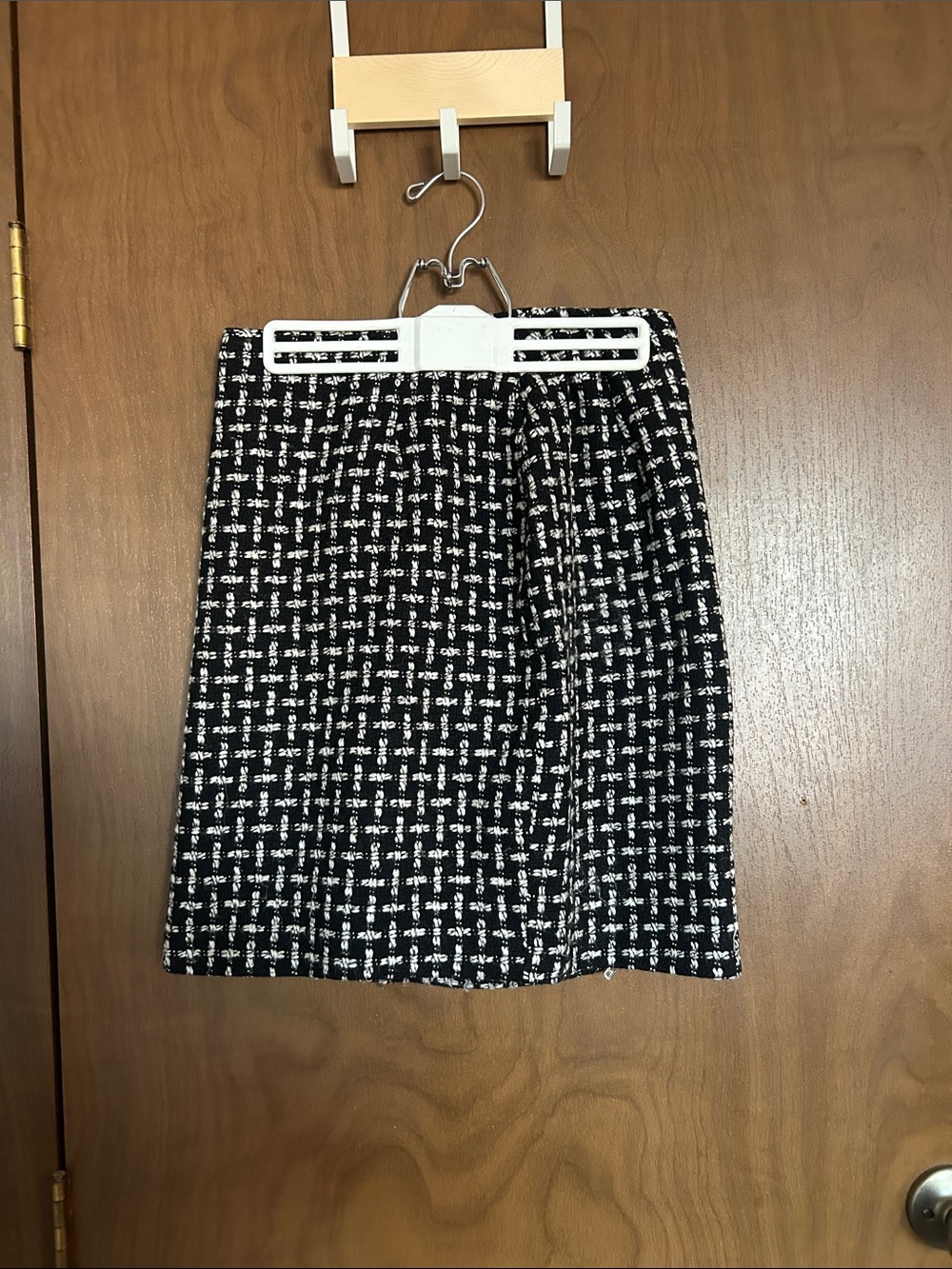 The Limited Black and White Tweed Pencil Skirt